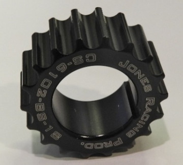 JONES PRODUCTS 18  TOOTH 8MM .825 "W X 1" BORE 1/8"  KEYWAY  OIL PUMP PULLEY